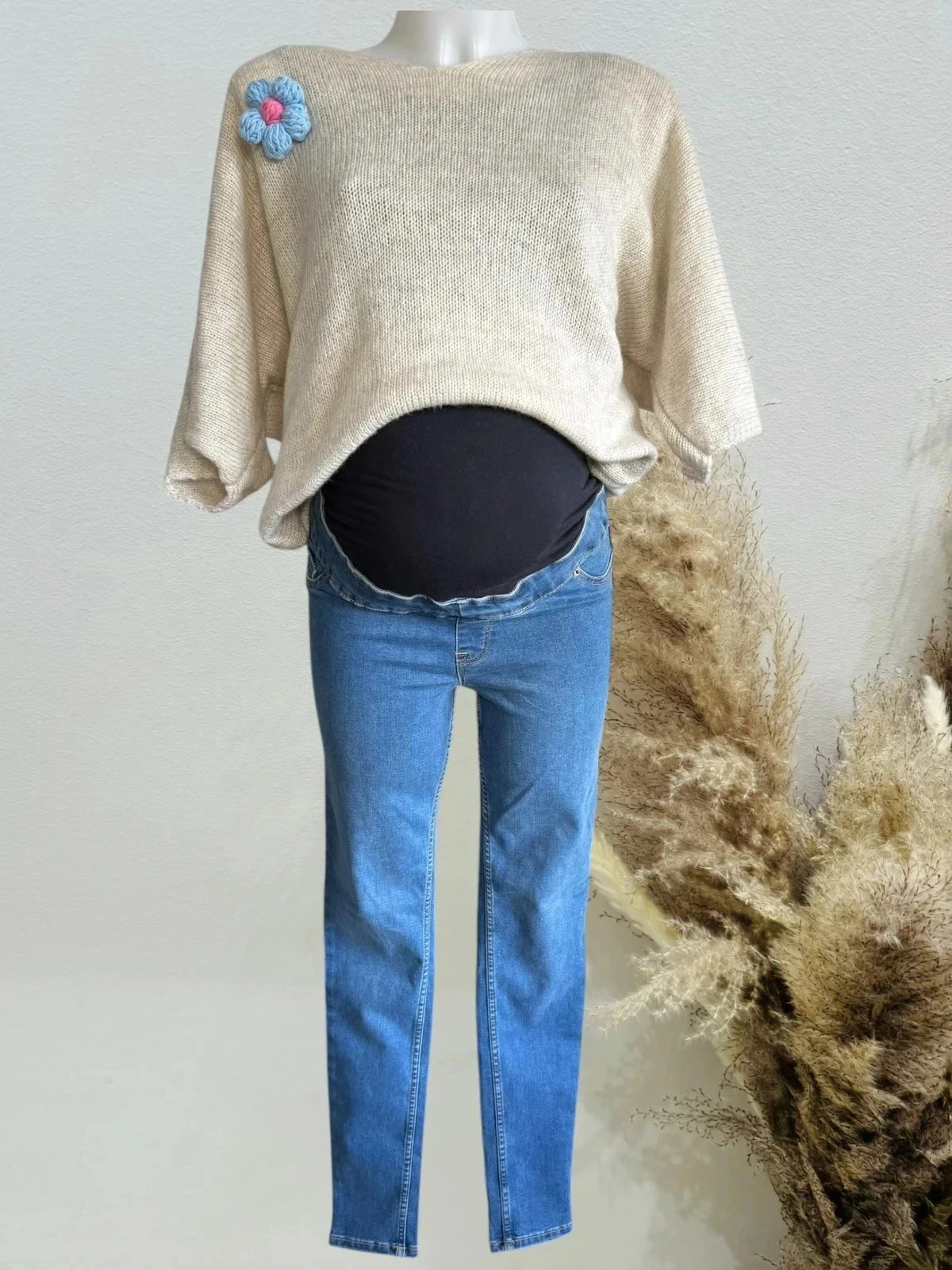 Neuf joli jegging de grossesse new look T36/S neuf bleu jeans